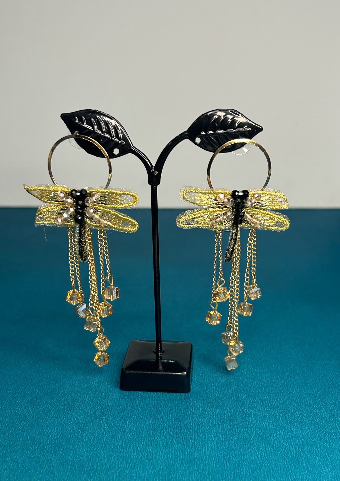 Jacey Blue Butterfly Earrings