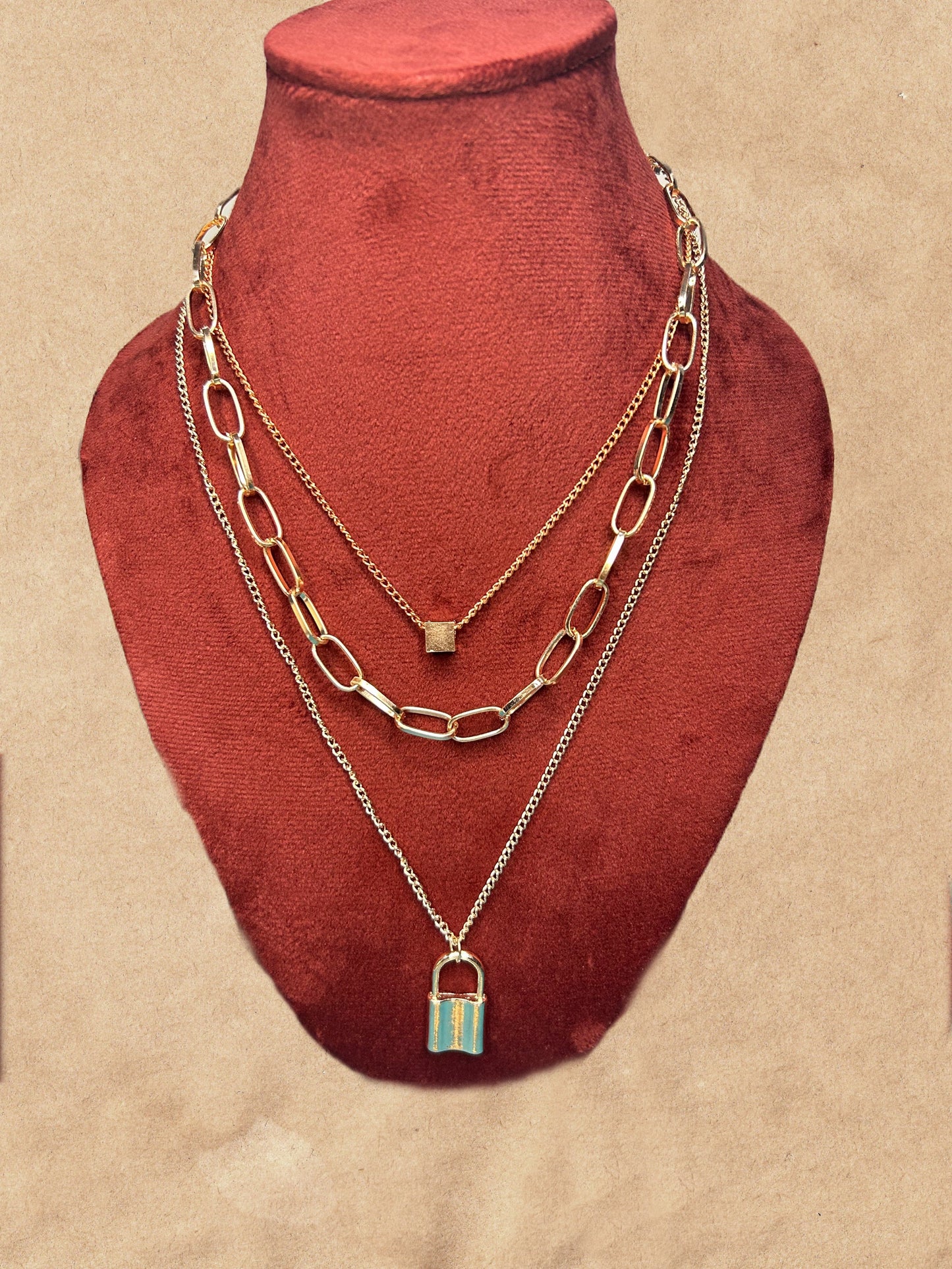 Leo 3 Layer Golden chain