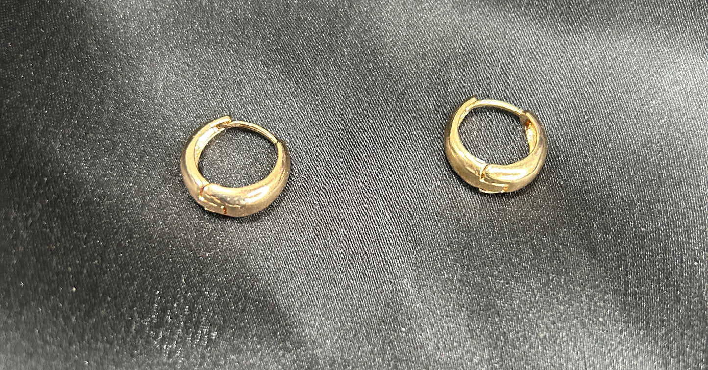 Gold plated Hoops