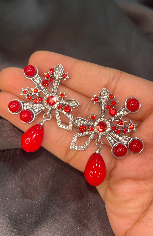 Allison Red Earrings