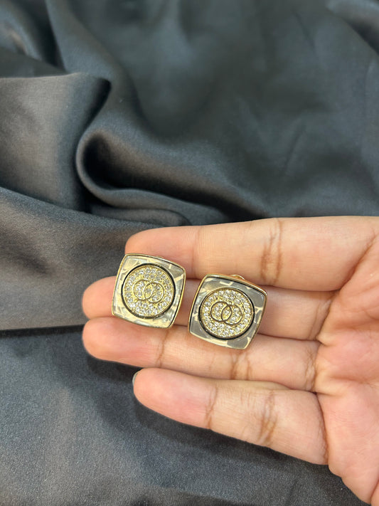 Gary Greyish Brown Earrings