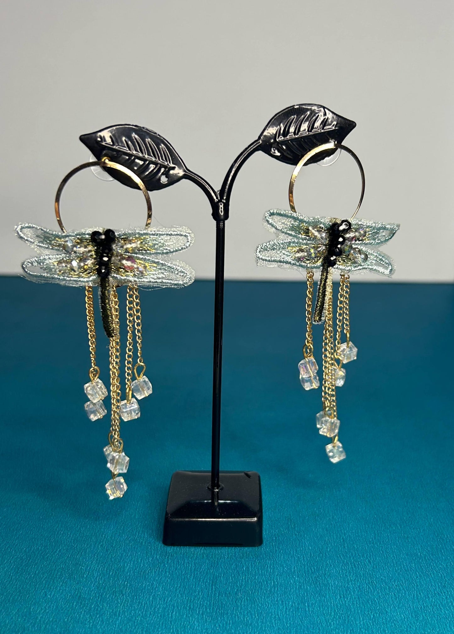 Jacey Blue Butterfly Earrings