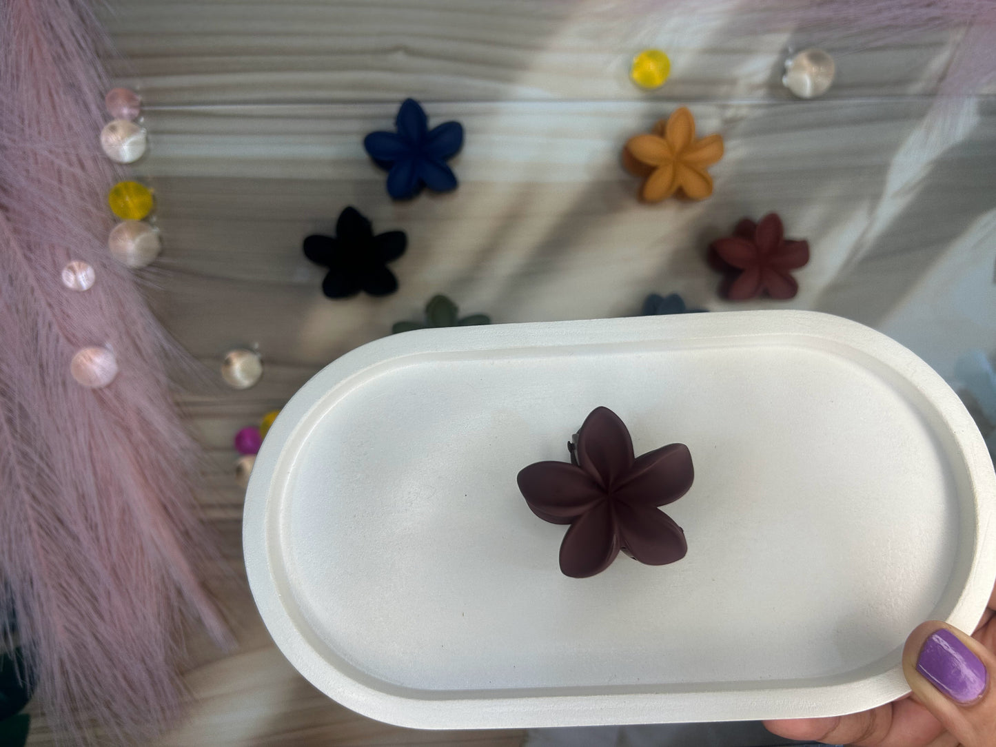 Flower Matte Small Clutcher