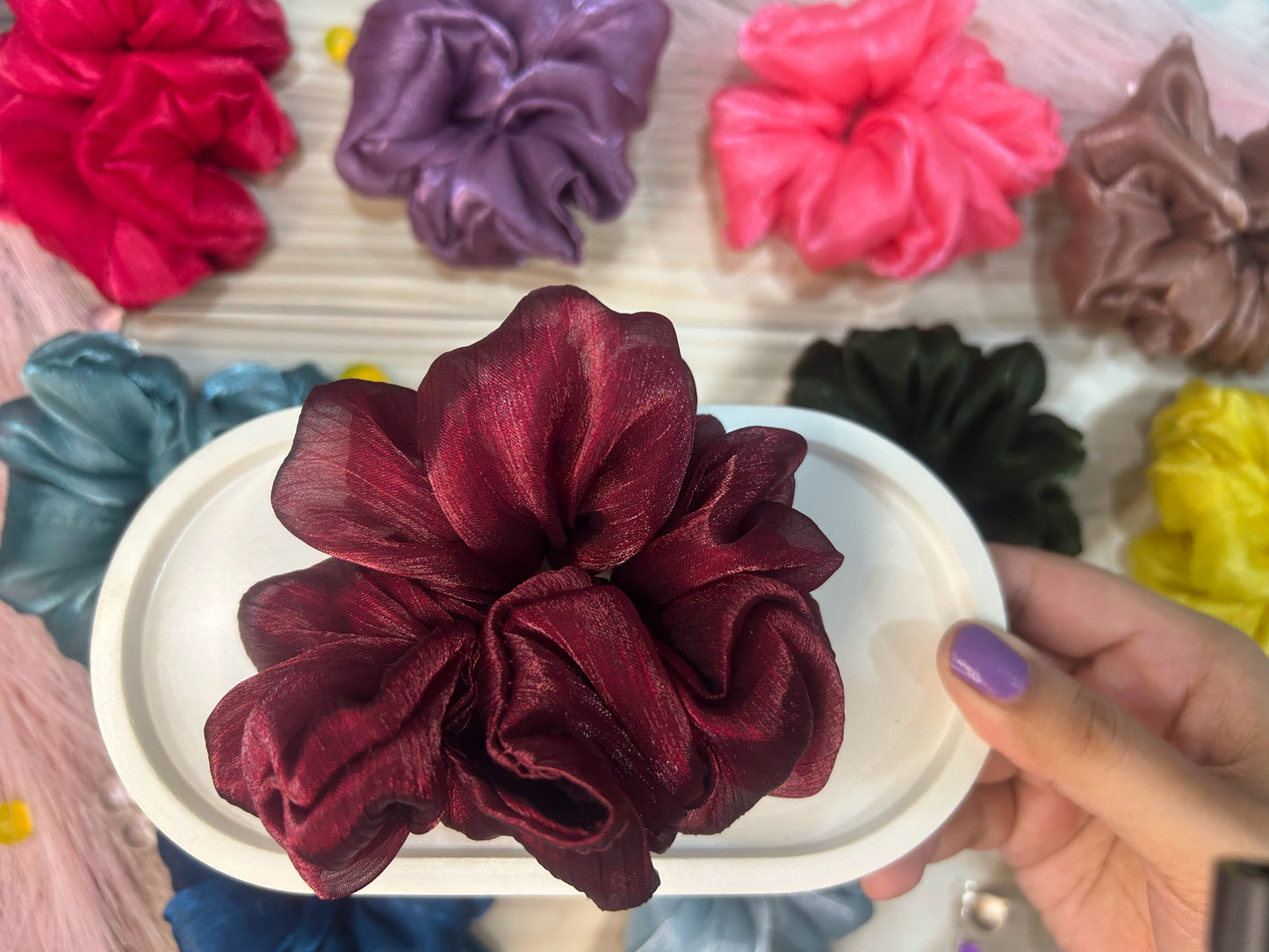 Organza Scrunchy - Large