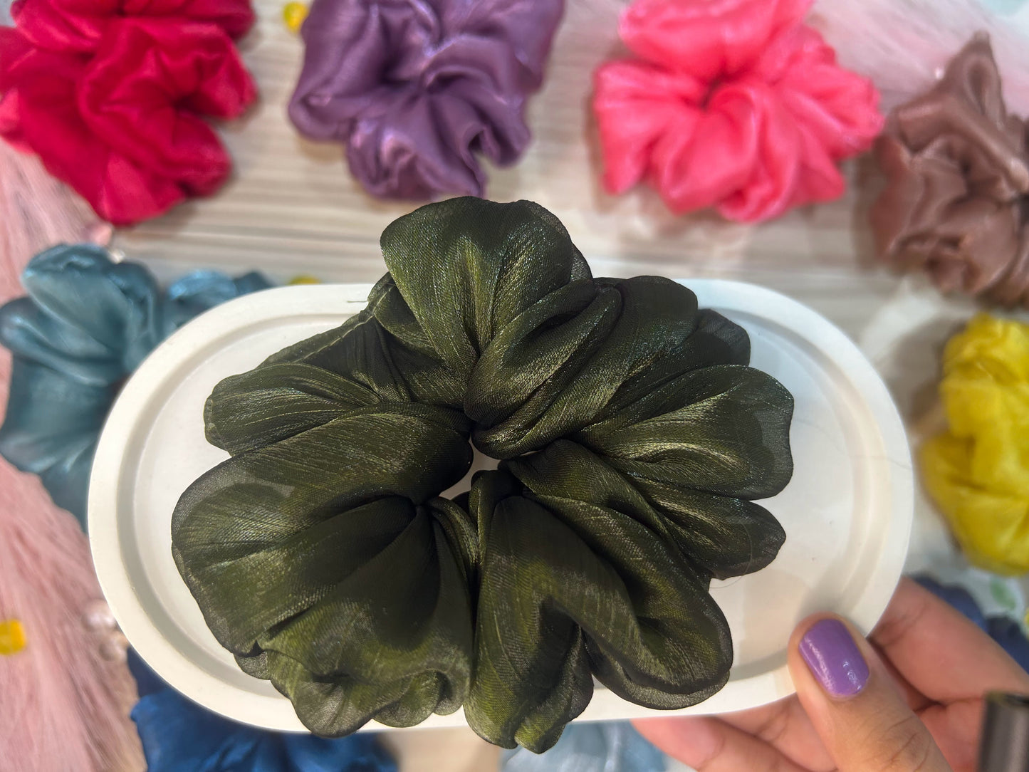 Organza Scrunchy - Large
