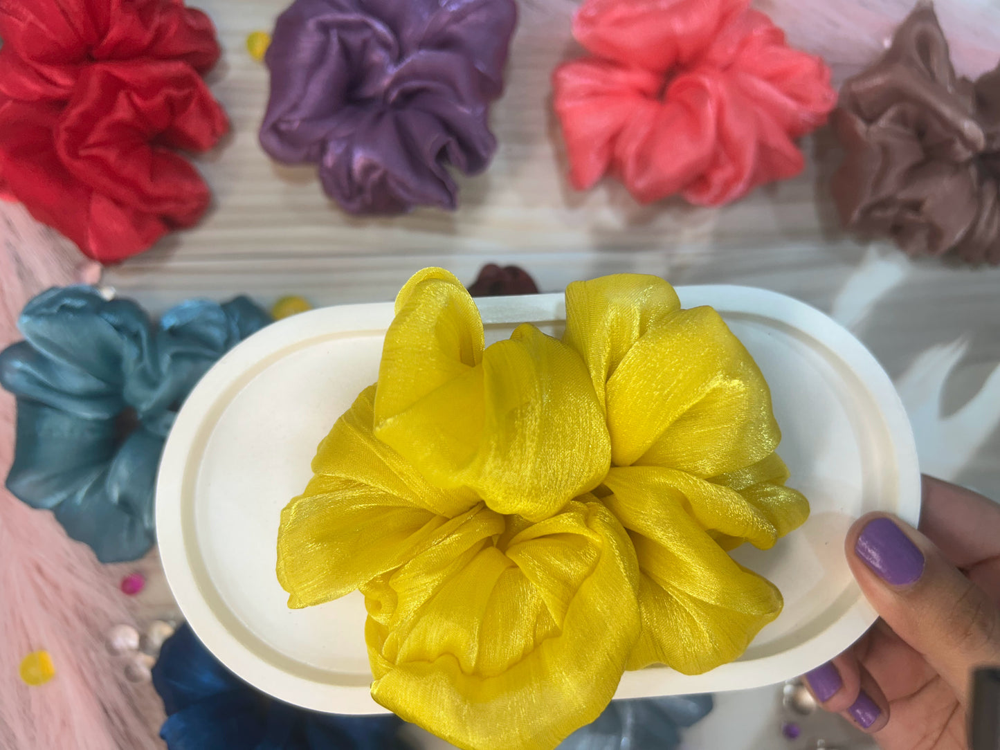 Organza Scrunchy - Large