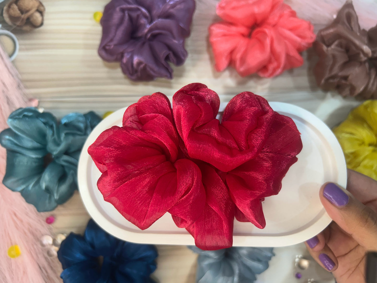 Organza Scrunchy - Large