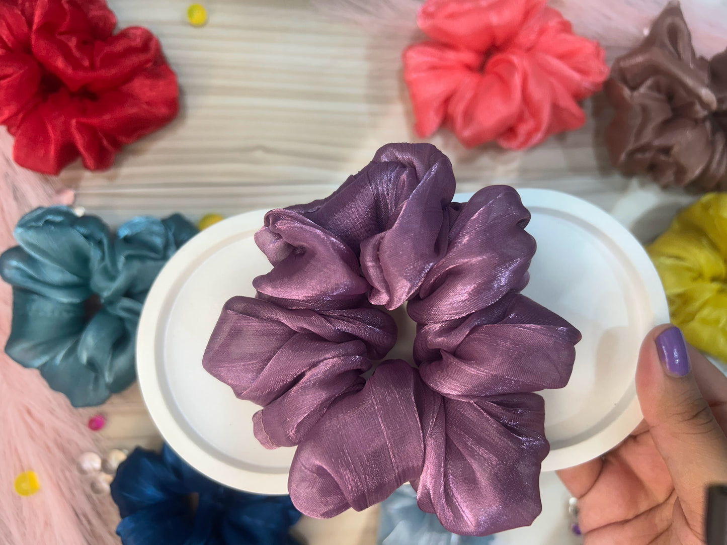 Organza Scrunchy - Large