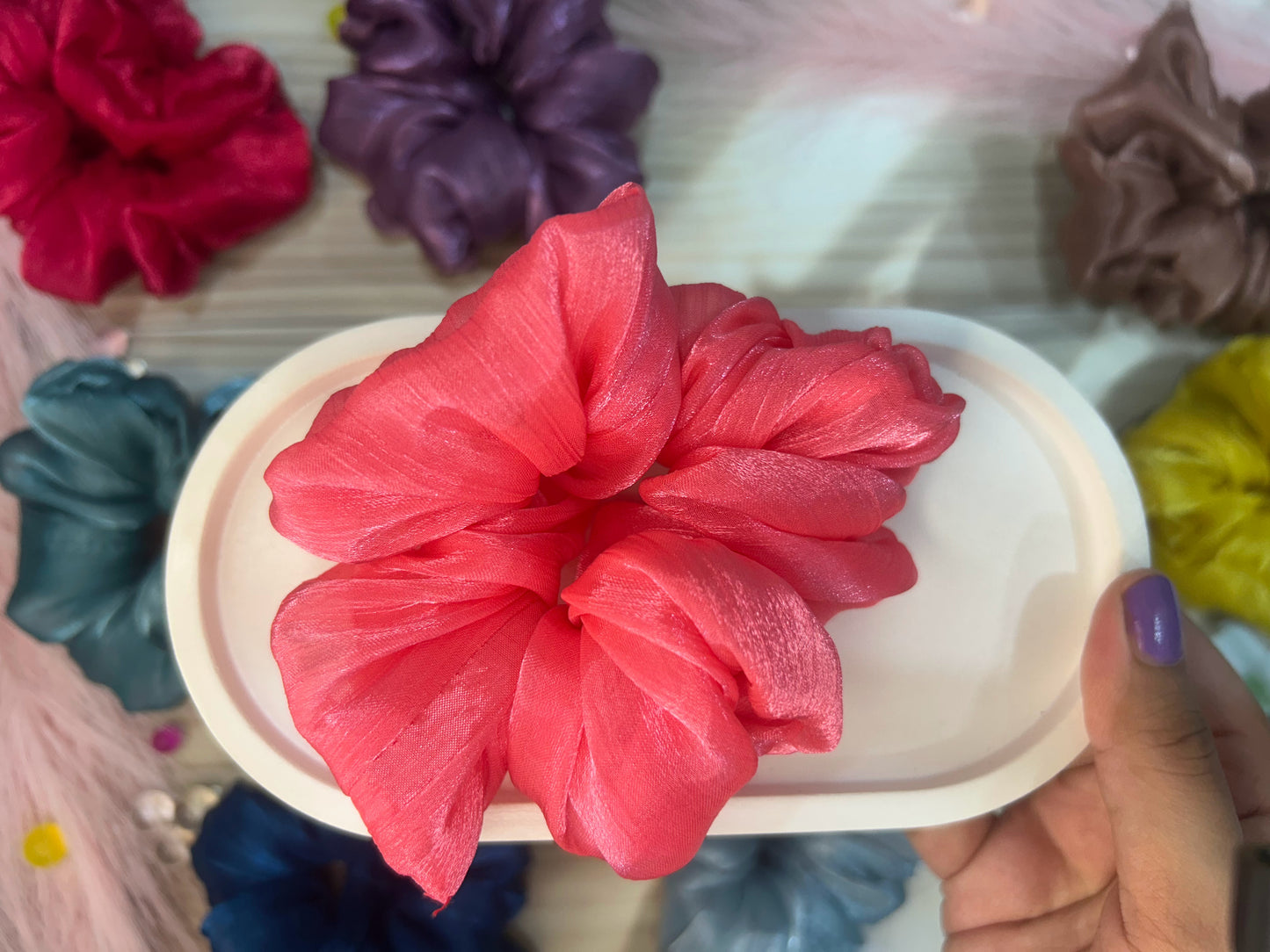 Organza Scrunchy - Large