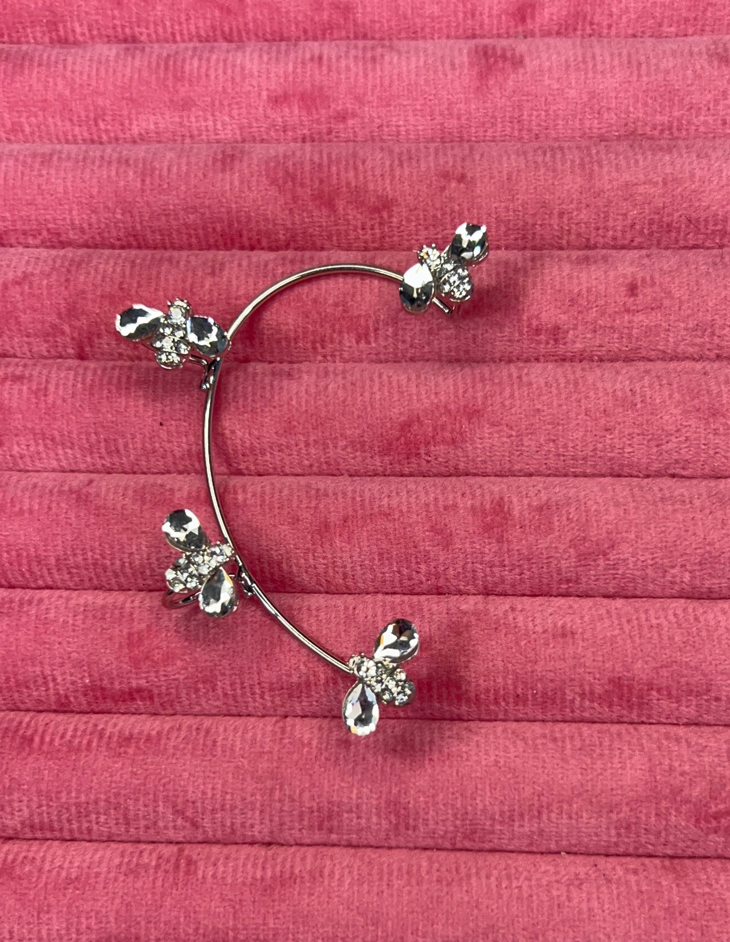 Snow Silver Earcuff
