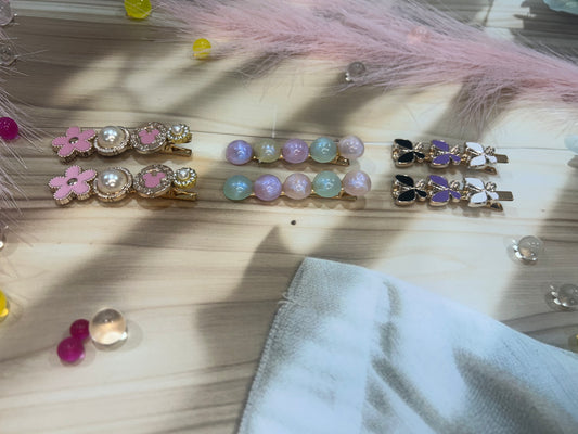 Ver Contemporary Hair Clips - Korean Design for Women & Girls (1 Set)