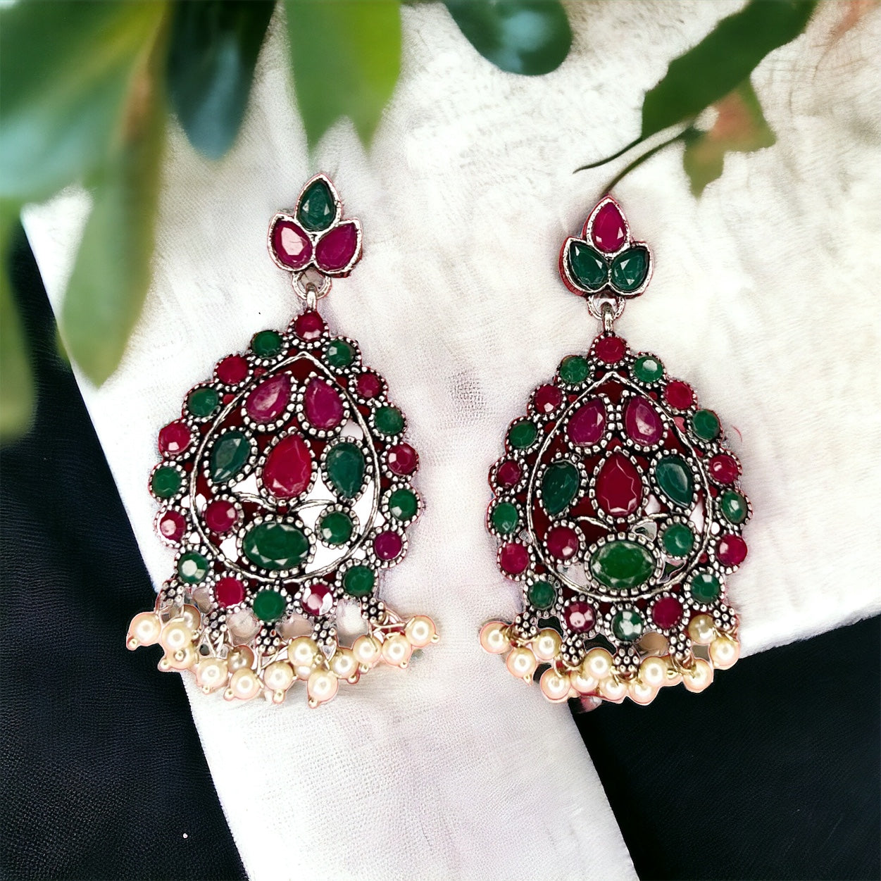 Sia German Silver Earrings