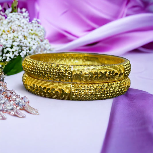 Aashvi 1 Gram Gold plated bangles